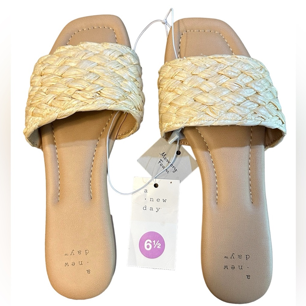 A New Day Carissa Slide Sandals size‎ 6 1/2 NWT